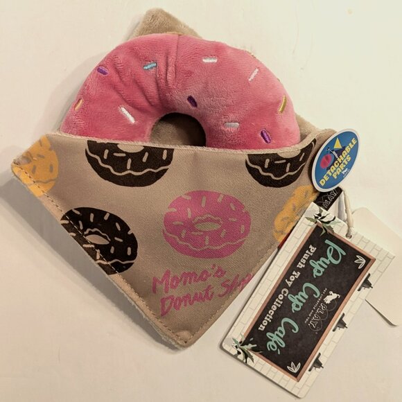 P.L.A.Y. - Doughboy Donut Plush Dog Toy - Small - Removeable Donut Toy - Picture 1 of 3